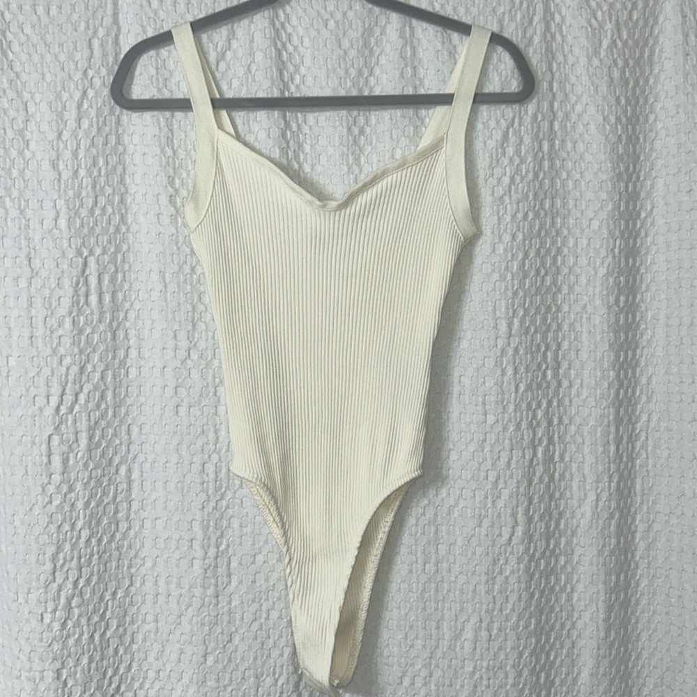 ZARA Ribbed Bodysuit Like New - Large